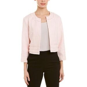 Karl Lagerfeld Light Pink Women's tweed Blazer Jacket size small